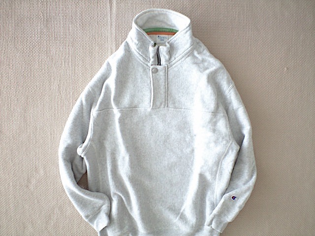 即決 別注品 青タグ champion REVERSE WEAVE ハーフジップ スウェット