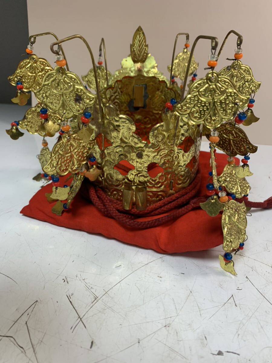 巫女コスプレ小道具装束天冠冠神具巫女舞能面日本舞踊神楽歌舞伎