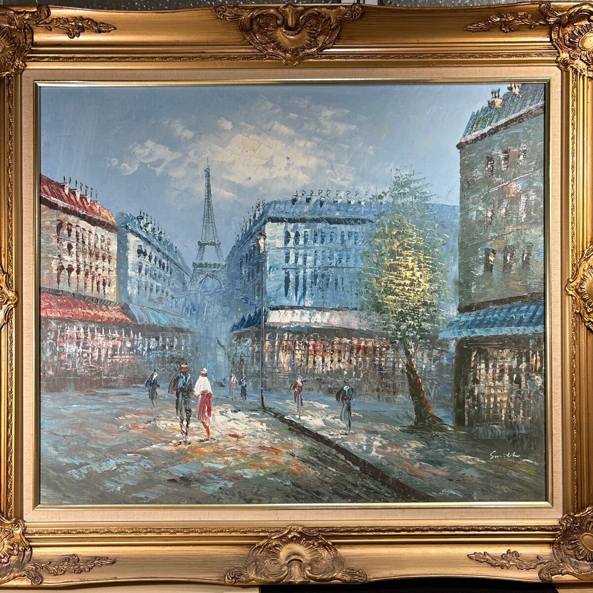 油絵肉筆絵画F40サイズ「Paris」