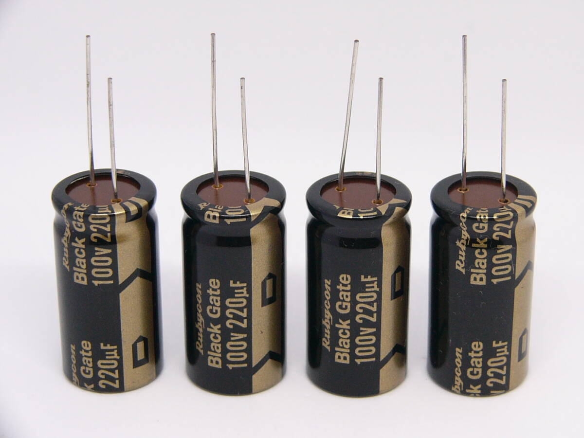 Rubycon blackgate コンデンサー 100V 220μF セット Rubycon blackgate