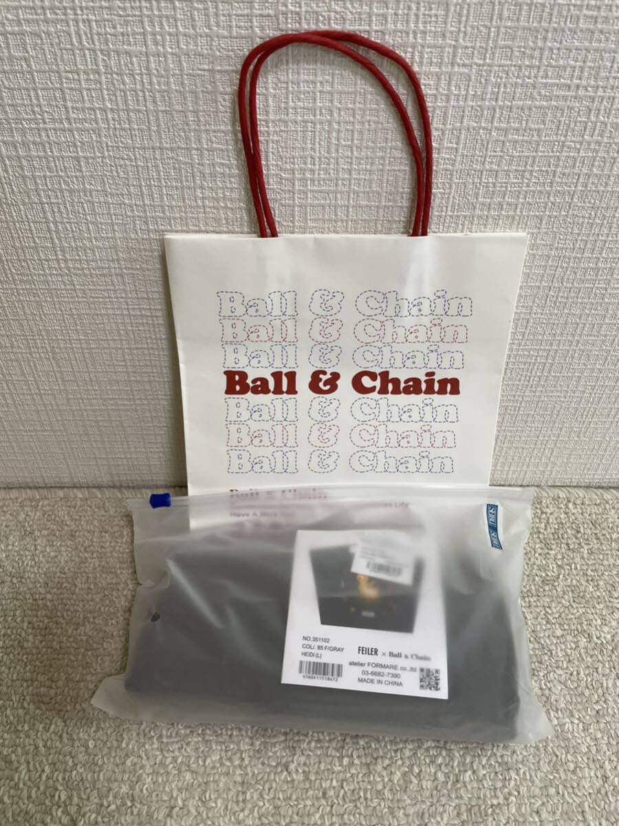 FE I L ER x Ball & Chain コラボバッグ ハイジ グレー Lサイズ 新品
