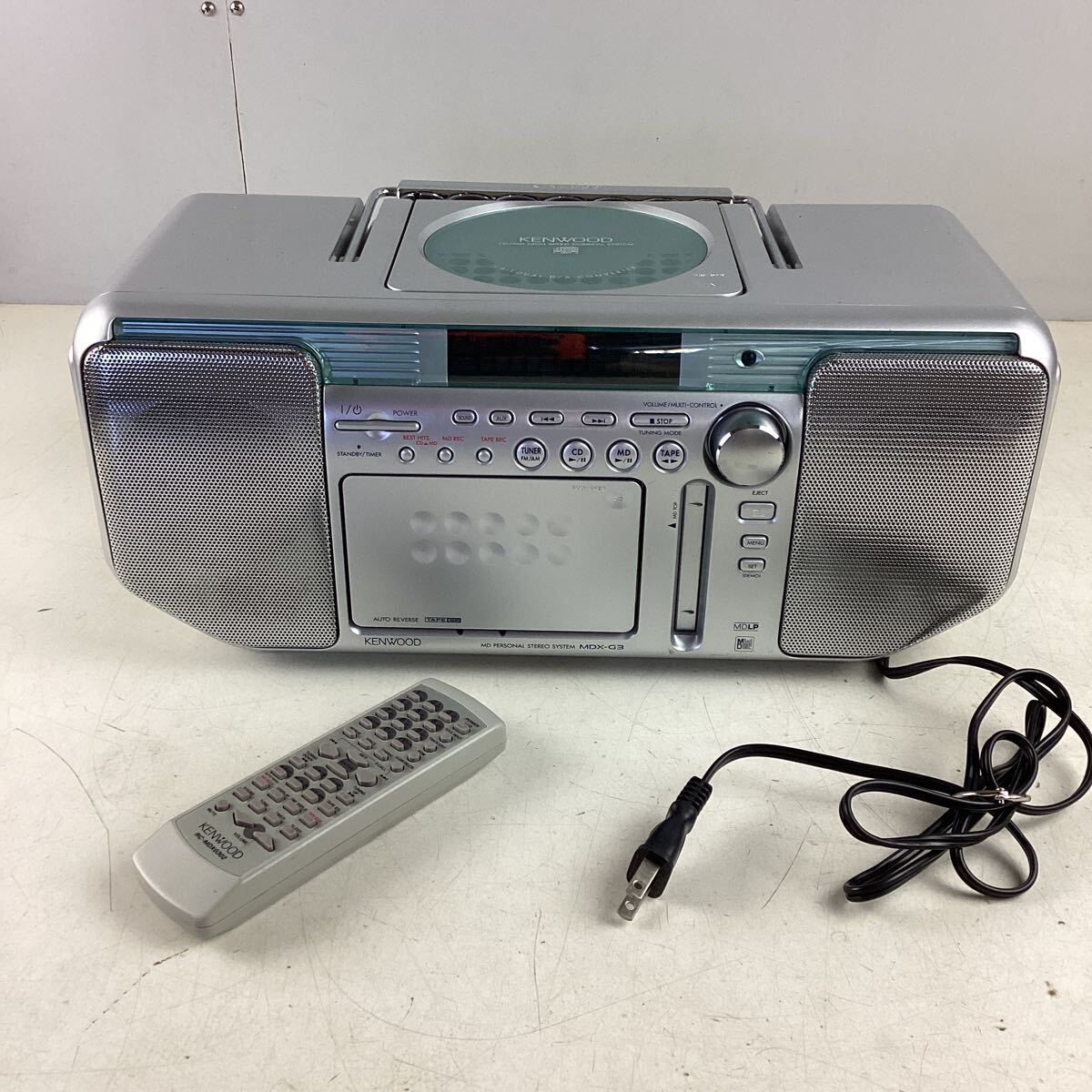 256 動作良好 ケンウッド CDカセット DPX-4100V 電源コードあり 256