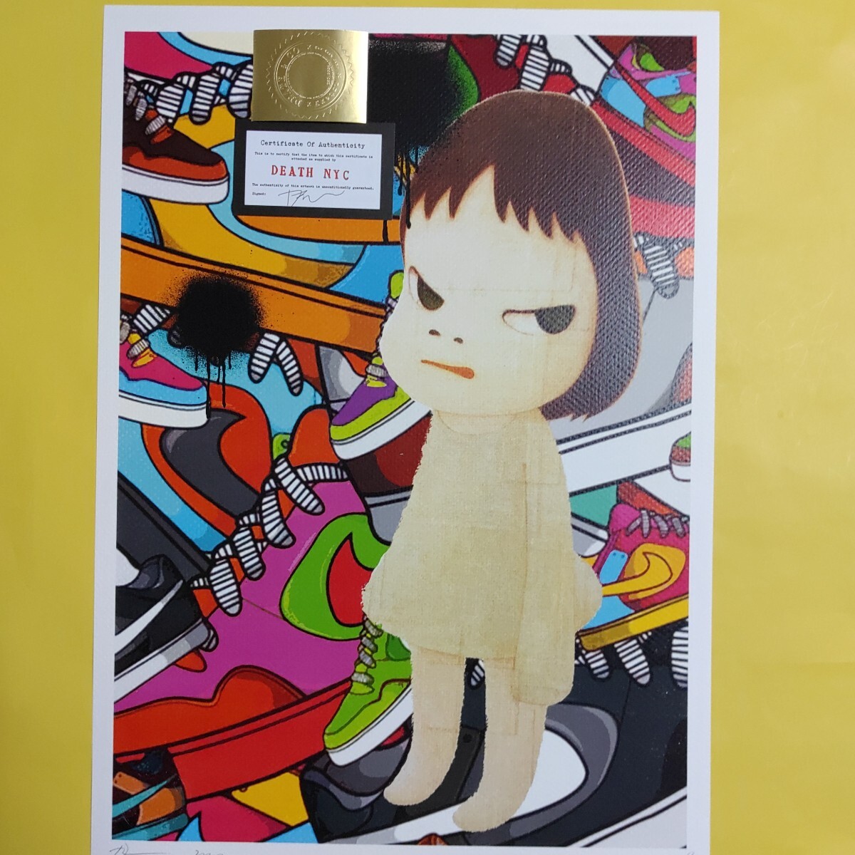 Yahoo!オークション - DEATH NYC 世界限定100枚 アートポスター 奈良美