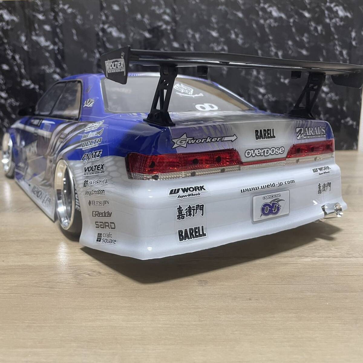 hpi トヨタ マーク2 ドリフト 1/10 ラジコン ボディ rc ドリフト