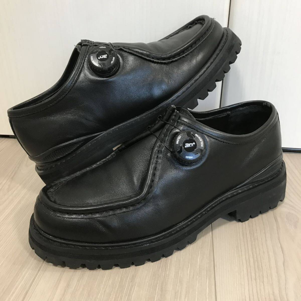 PG Steven Alan KNOCK BLACK LEATHER PLAYGROUND 41 ピージー プレイ