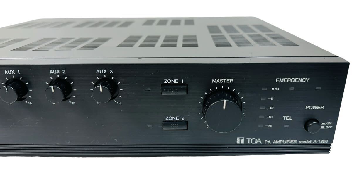 TOA PAアンプ 業務用アンプ 60W 2局 A-1806 (学校 事務所 スーパー