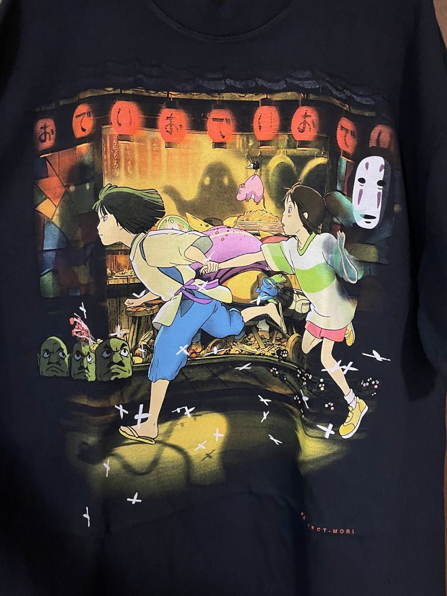 千と千尋の神隠し Tシャツ XL 多色刷り シルクスクリーン 手刷り