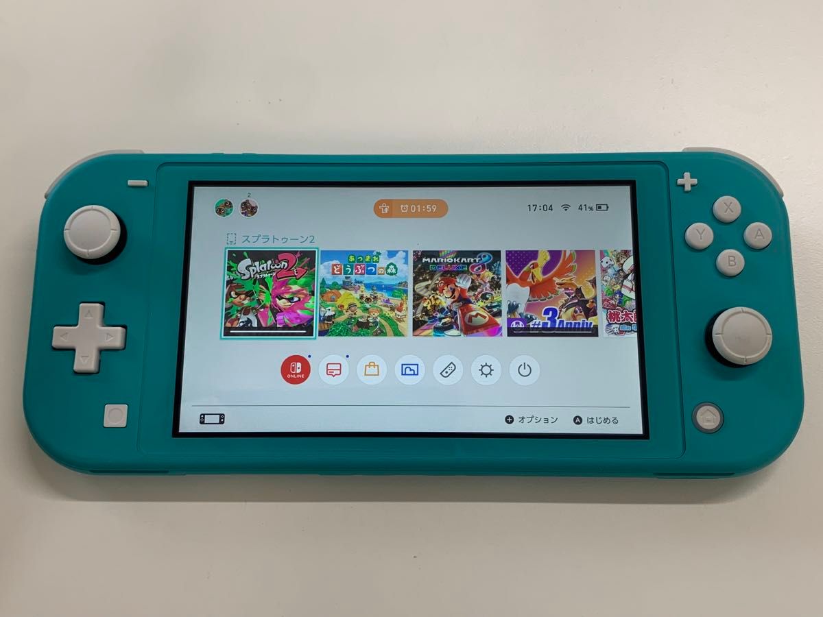任天堂スイッチライト NintendoSwitch Liteターコイズ中古本体/箱/充電