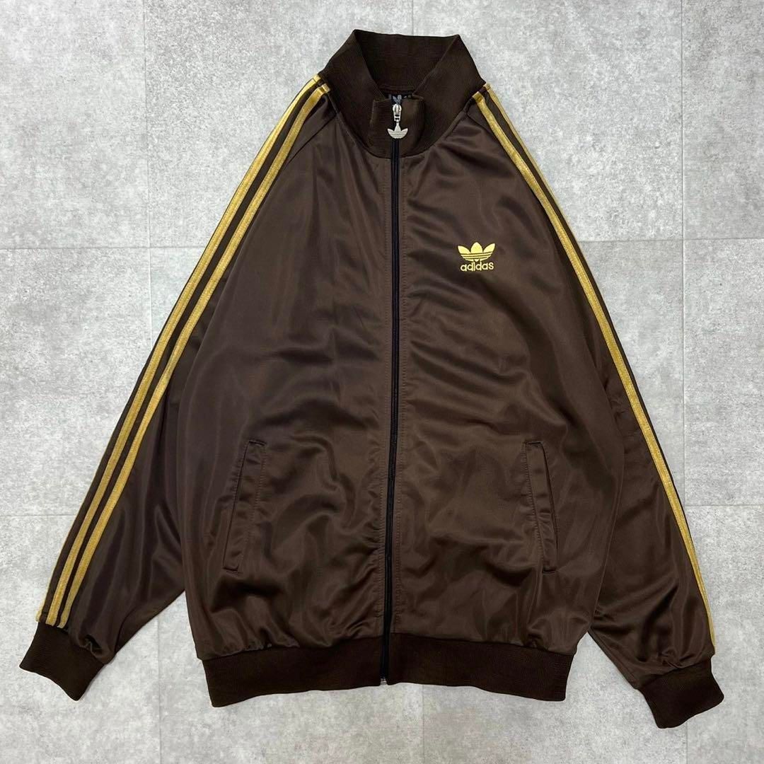 レア 80s 90s アディダス トラックジャケット ブラウン 在原みゆ紀