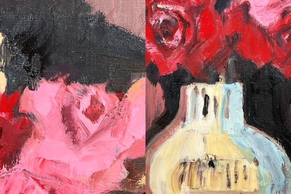 Yahoo!オークション - 【FCP】 真作保証 神戸文子 油彩画4号 「ばら」