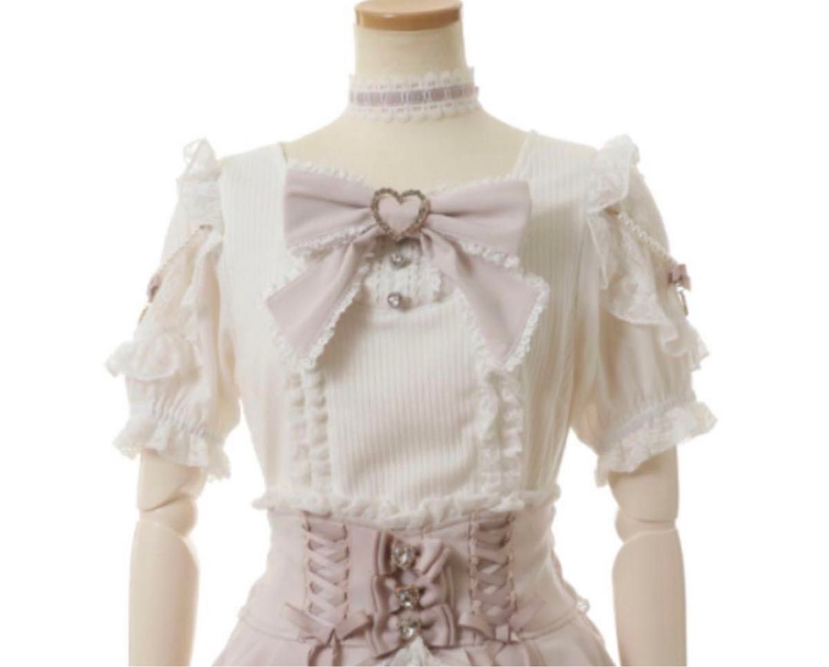 Lizlisa クロスレースリボンカットトップス ピンク｜Yahoo!フリマ（旧