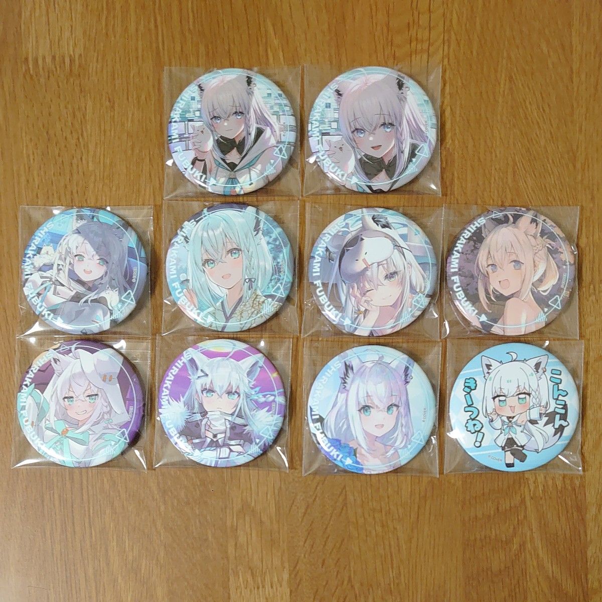 ホロライブ 富士急コラボ 缶バッジ 白上フブキ 48個セット ホロライブ