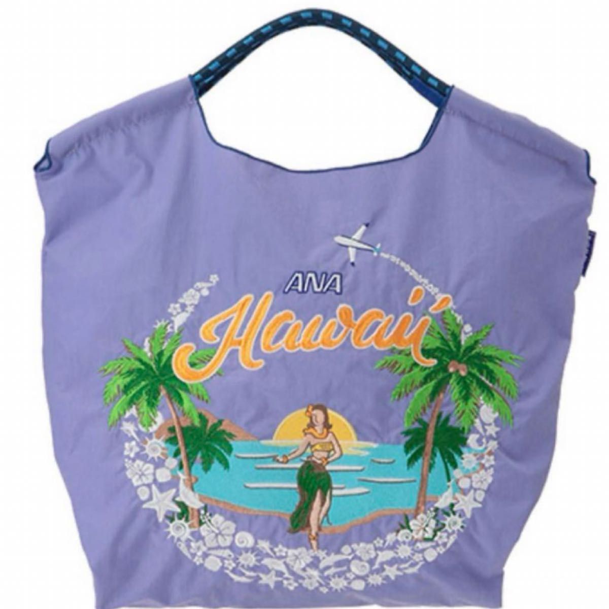 ANA ball&chain コラボ エコバッグ M ラベンダー hawaii honu｜Yahoo