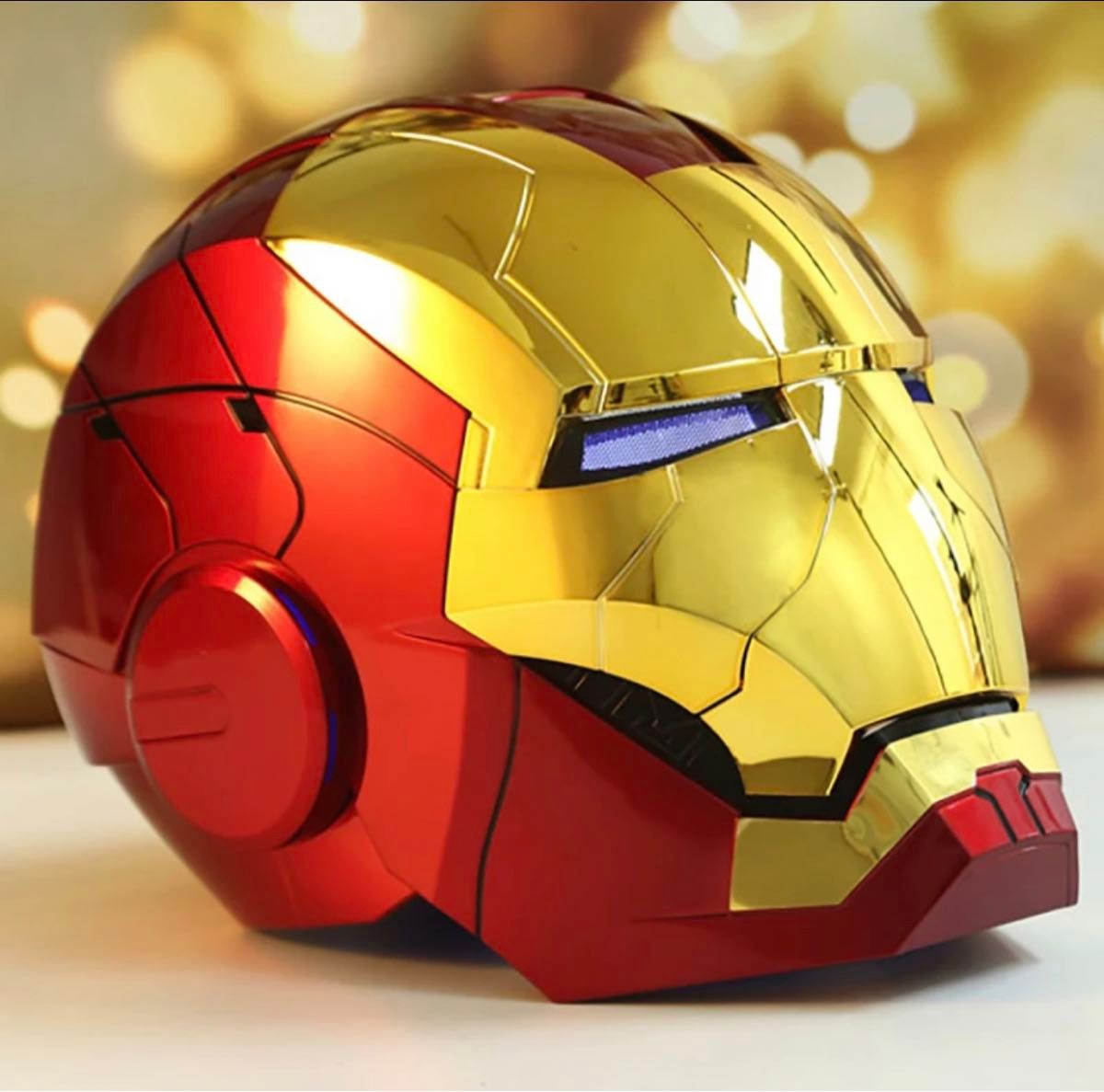 アイアンマンヘルメット自動開閉 音声認識開閉可能 AUTOKING ゴールド
