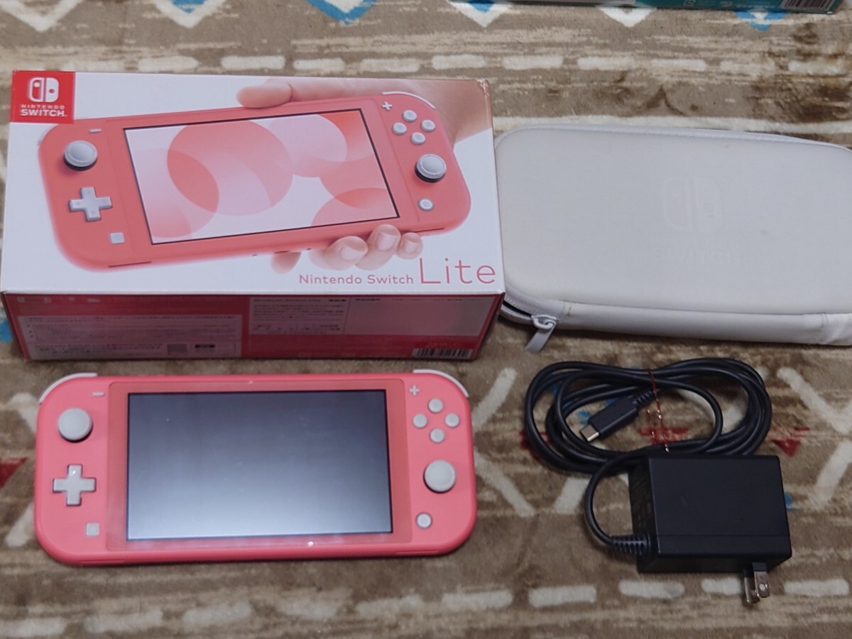 Nintendo Switch Lite 本体 ピンク 充電器・ケース付き Nintendo