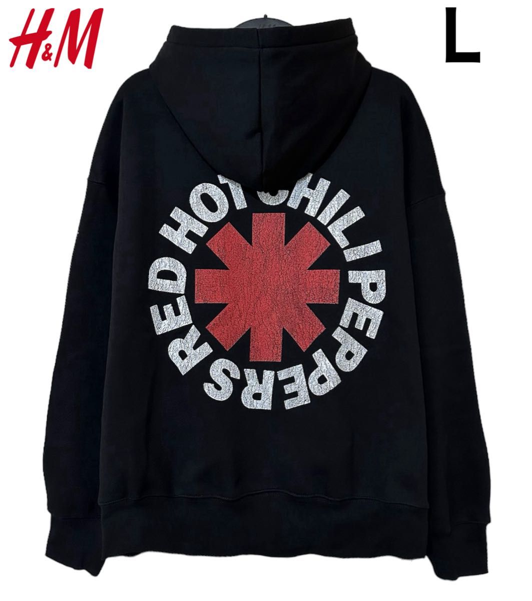 新品 H&M × レッドホットチリペッパーズ コラボ パーカー レッチリ L