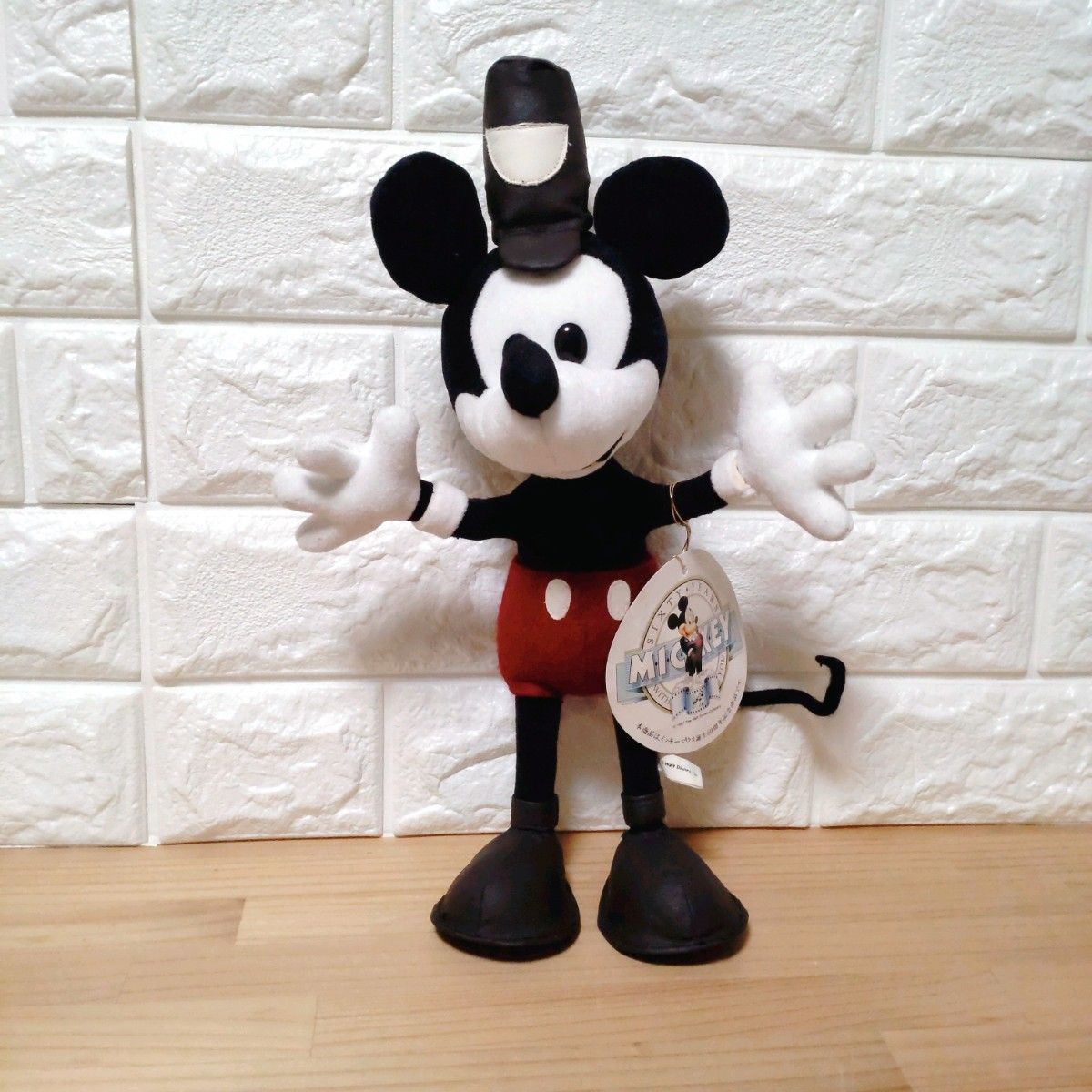 激レア】 ディズニー ミッキー 誕生 60周年 ぬいぐるみ レトロ｜Yahoo