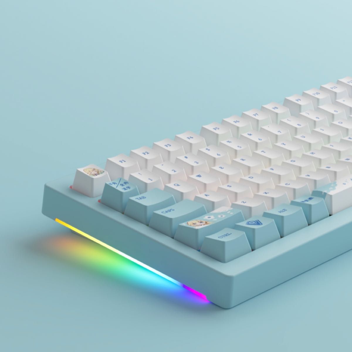 新品】 ぶいすぽっ GEAR ゲーミングキーボード 藍沢エマ Edition ぶ