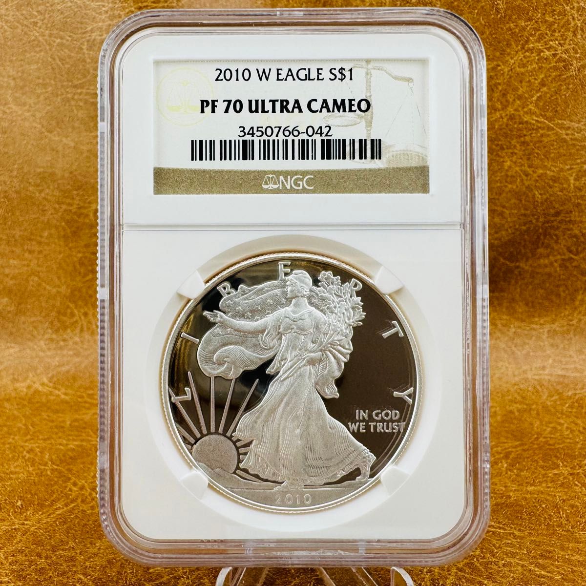 イーグル 銀貨 2010年 NGC PF70 最高鑑定 プルーフ ウルトラカメオ