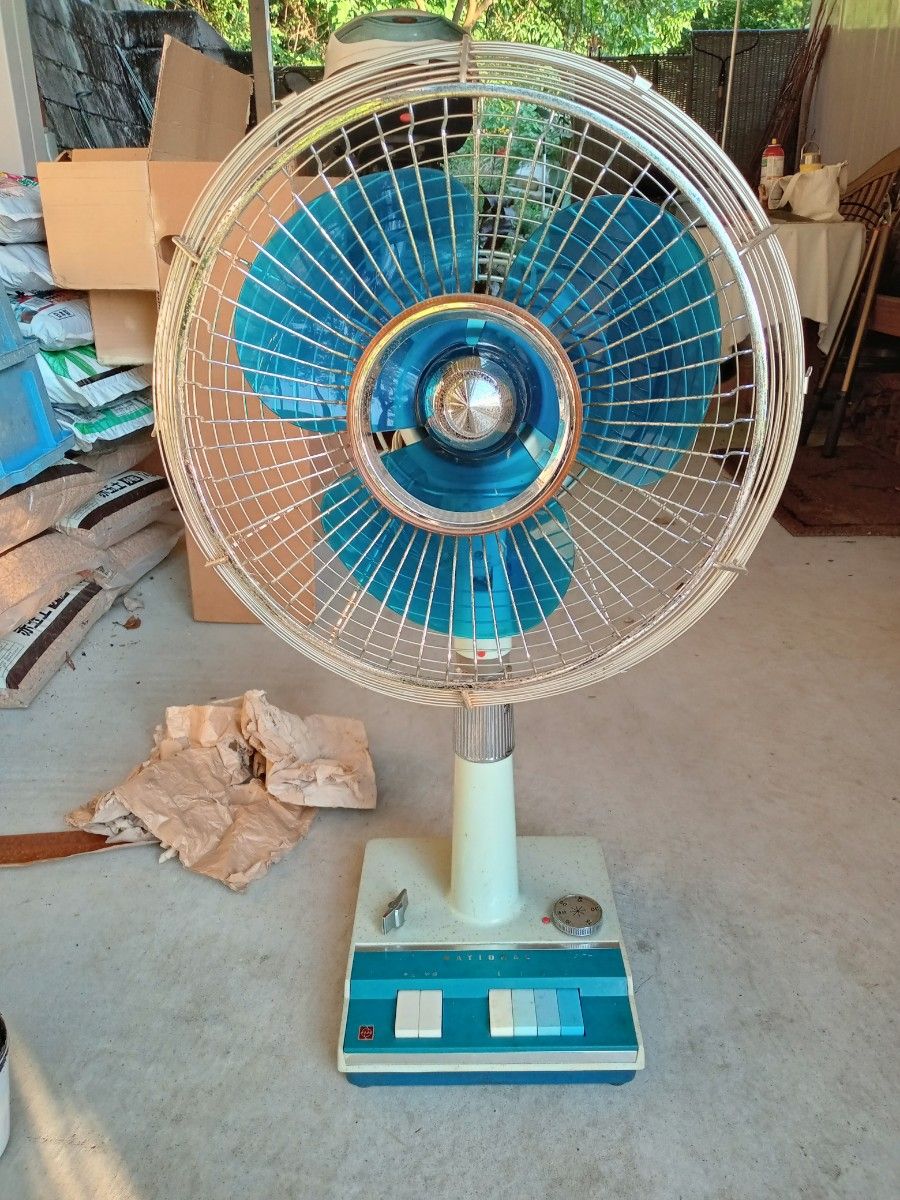 ナショナル 新品タグ付き 扇風機 20cmペットファン 昭和レトロ希少