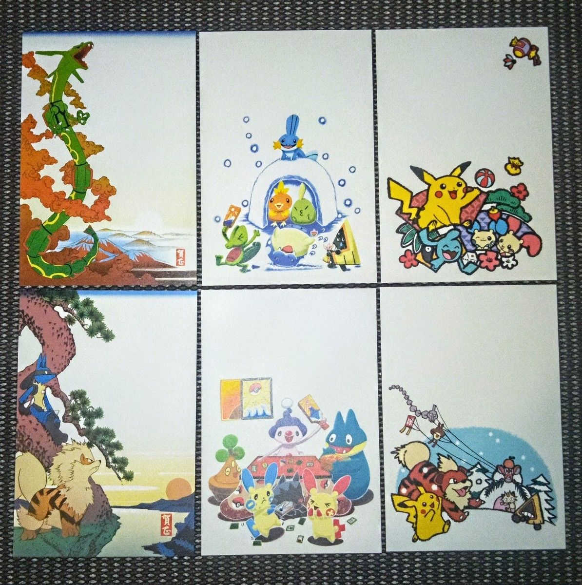 ポケモンセンター 年賀状 アート 36枚セット ポストカード 当時物