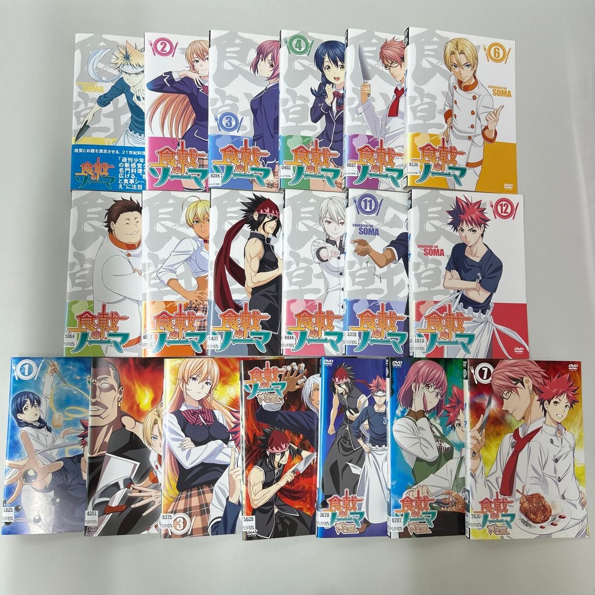 食戟のソーマ DVD 無印 全12巻 弐ノ皿 全7巻 全19巻 全巻セット