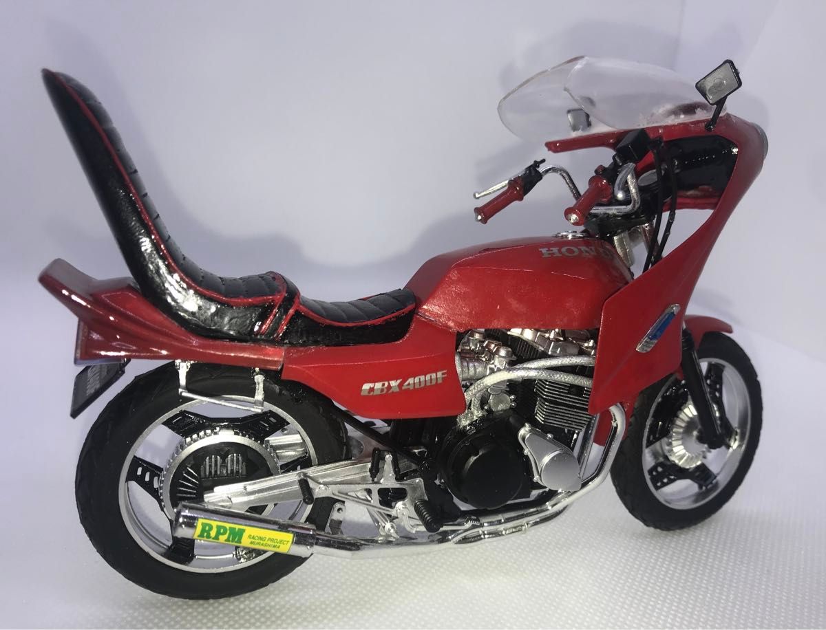1/12 プラモデル HONDA CBX400F 赤ソリッド【完成品】｜Yahoo!フリマ