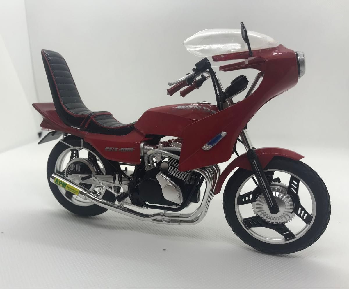 1/12 プラモデル HONDA CBX400F 赤ソリッド【完成品】｜Yahoo!フリマ