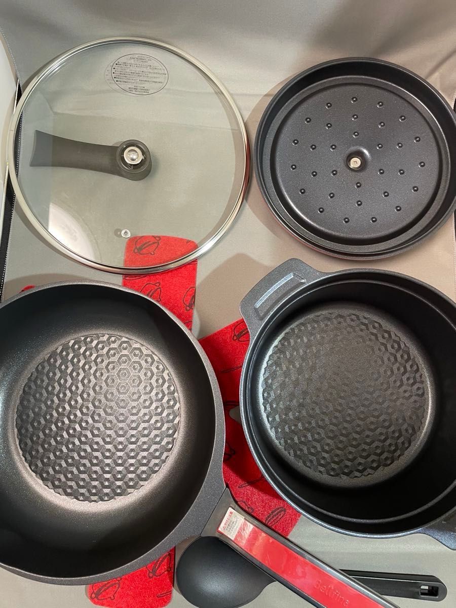 ベルフィーナマルチパン・無水調理鍋セット（未使用品）です｜Yahoo