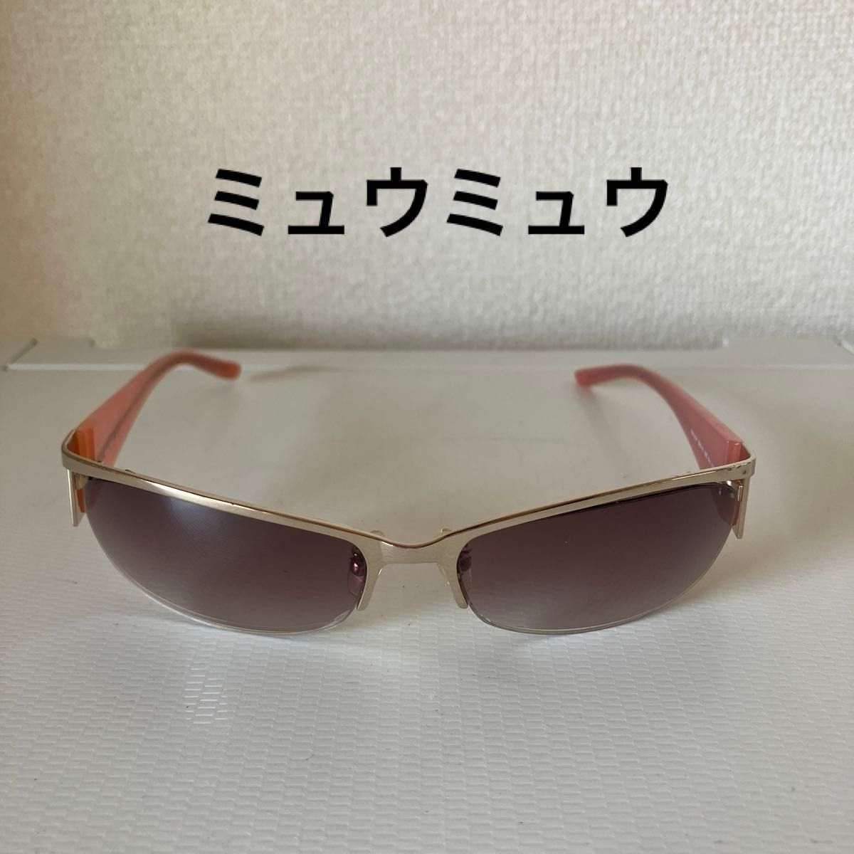 ミュウミュウ MIU MIUサングラス ローズモチーフ バラ模様 SMU62F 専用