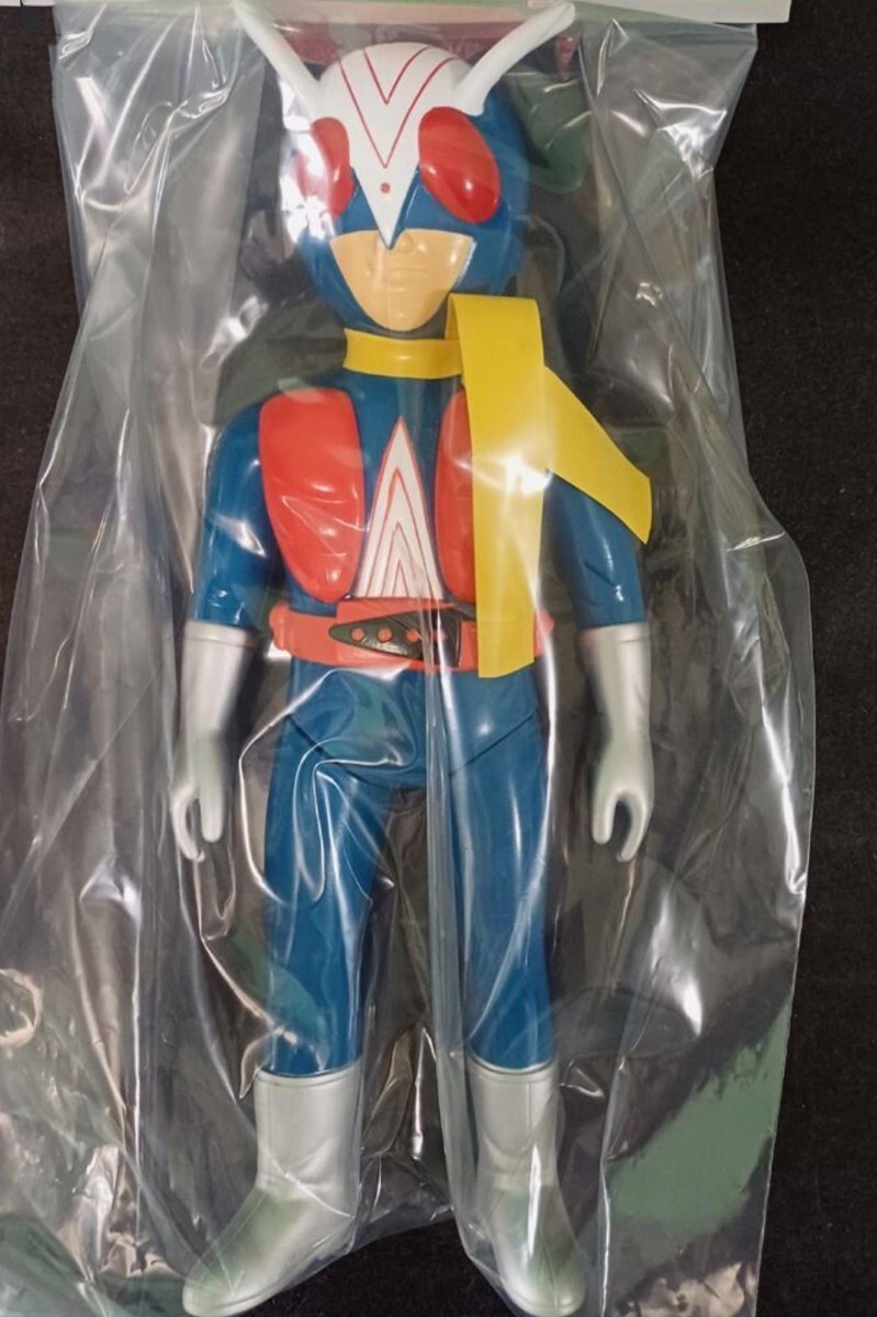 海外版 ライダーマン ソフビ人形 仮面ライダー激罕 高27cm 檢 ライダー