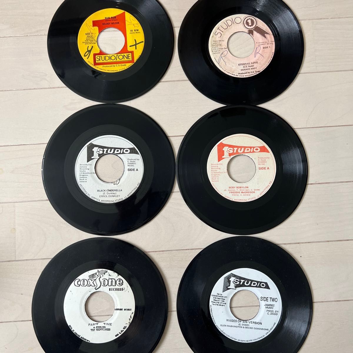 レゲエ レコード7インチ レコードセット - スタジオワン & コクソン