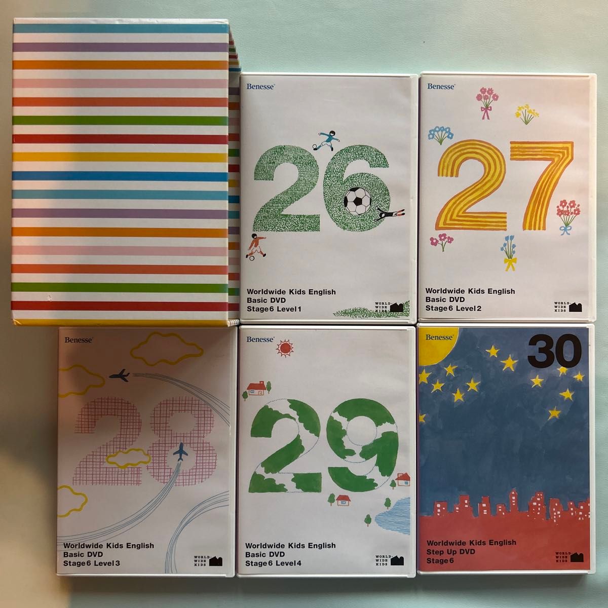 ワールドワイドキッズ DVD 英語教材 Benesse 全30枚 ご希望でCD CD-ROM