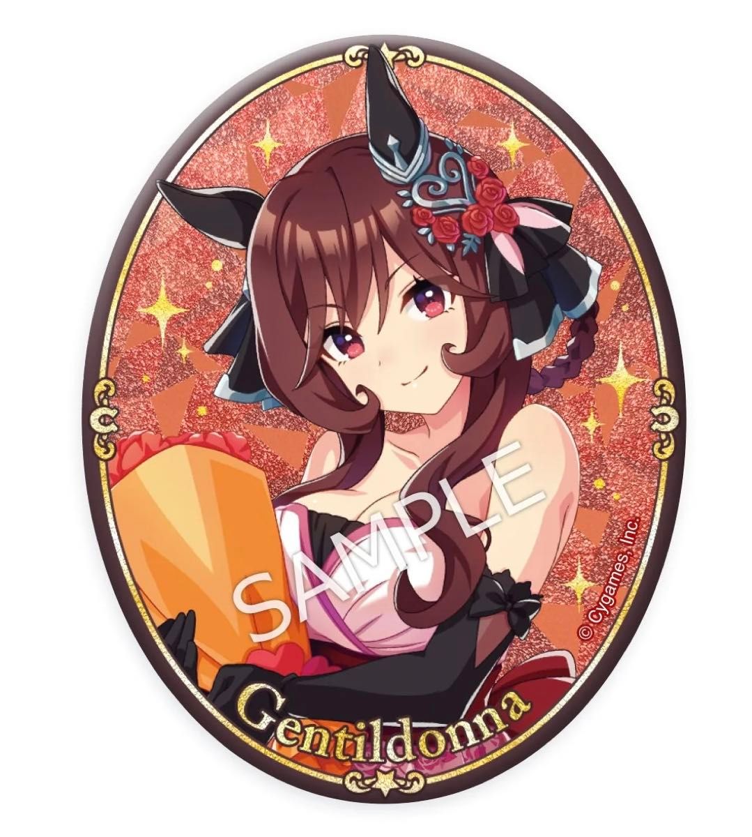 未開封】ジェンティルドンナ ウマ娘 公式グリッター缶バッジ（3rd