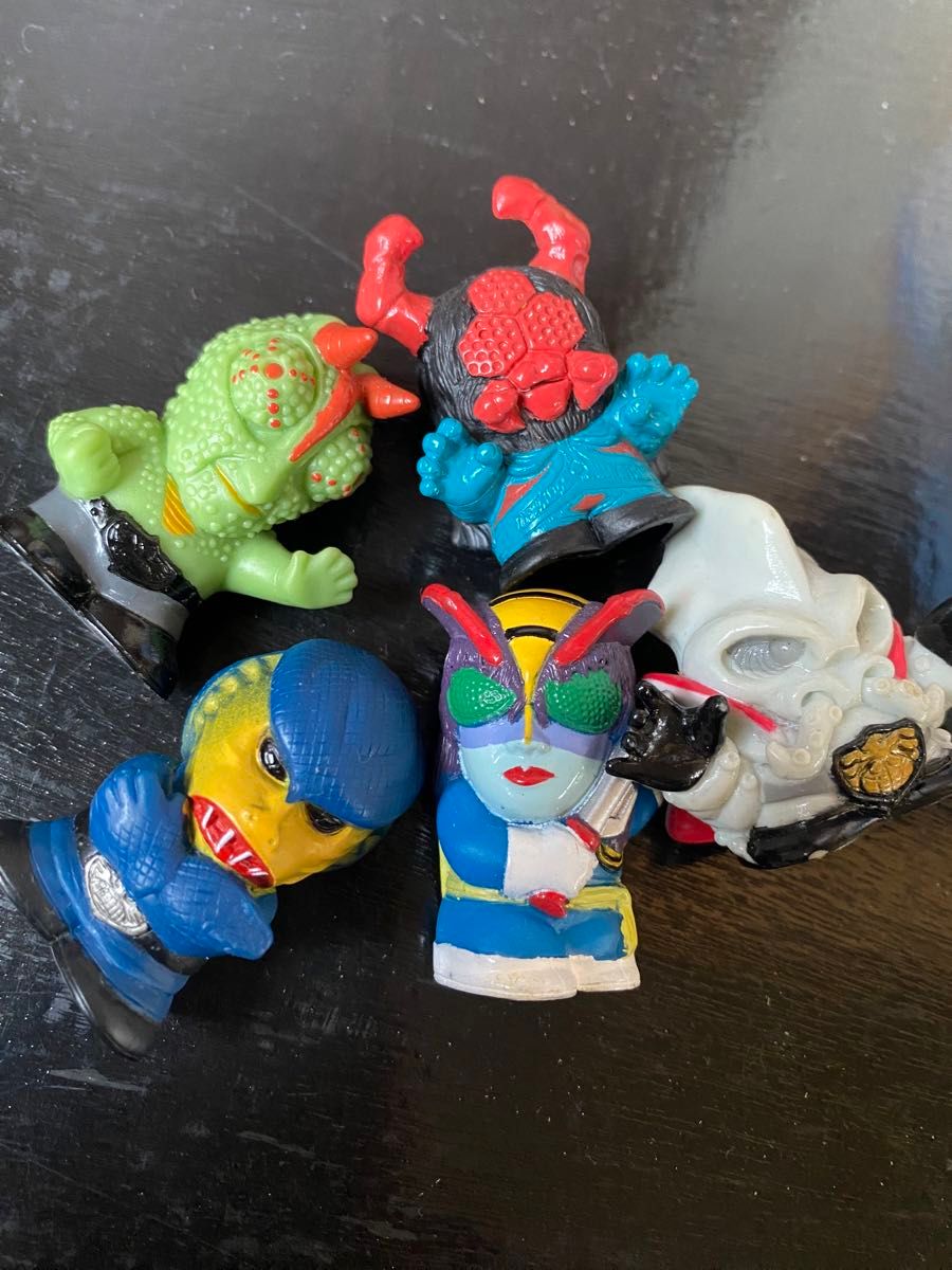 仮面ライダー ショッカー 怪人 ソフビ 指人形 ミニフィギュア 18個