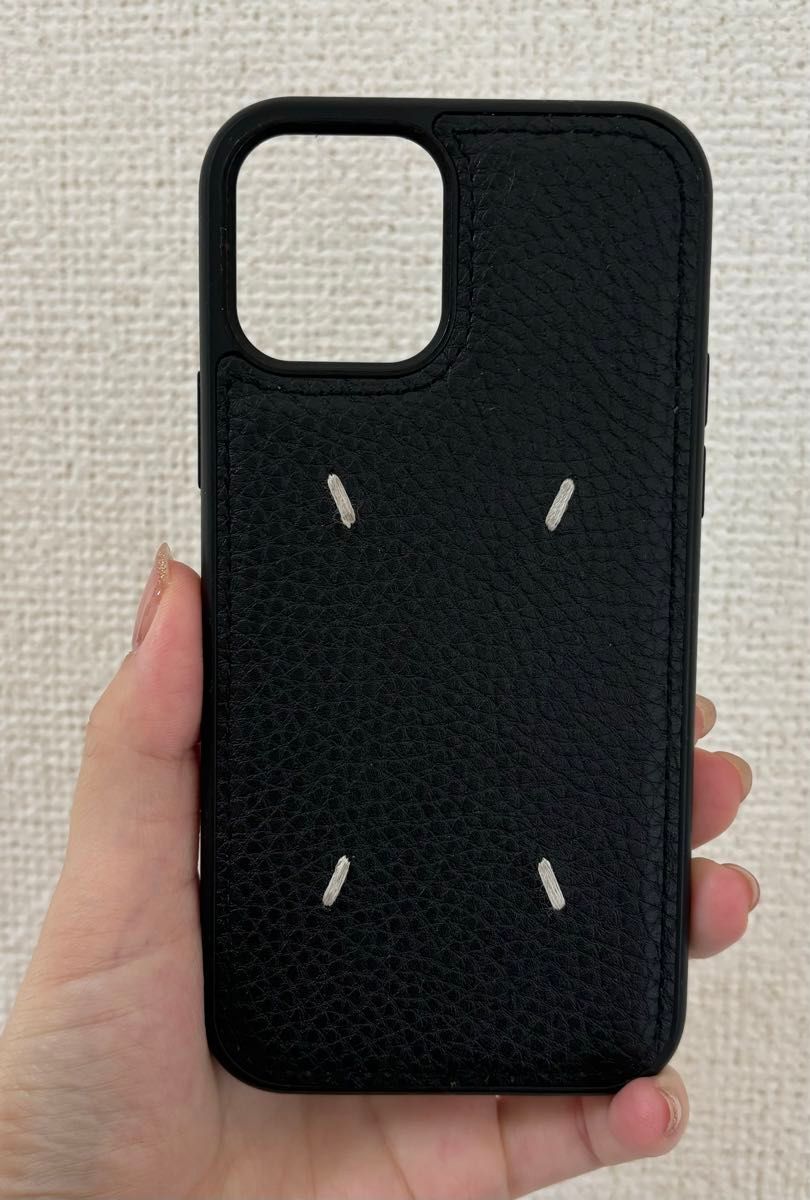iPhone12ケース レザー 刺繍 ブラック｜Yahoo!フリマ（旧PayPayフリマ）