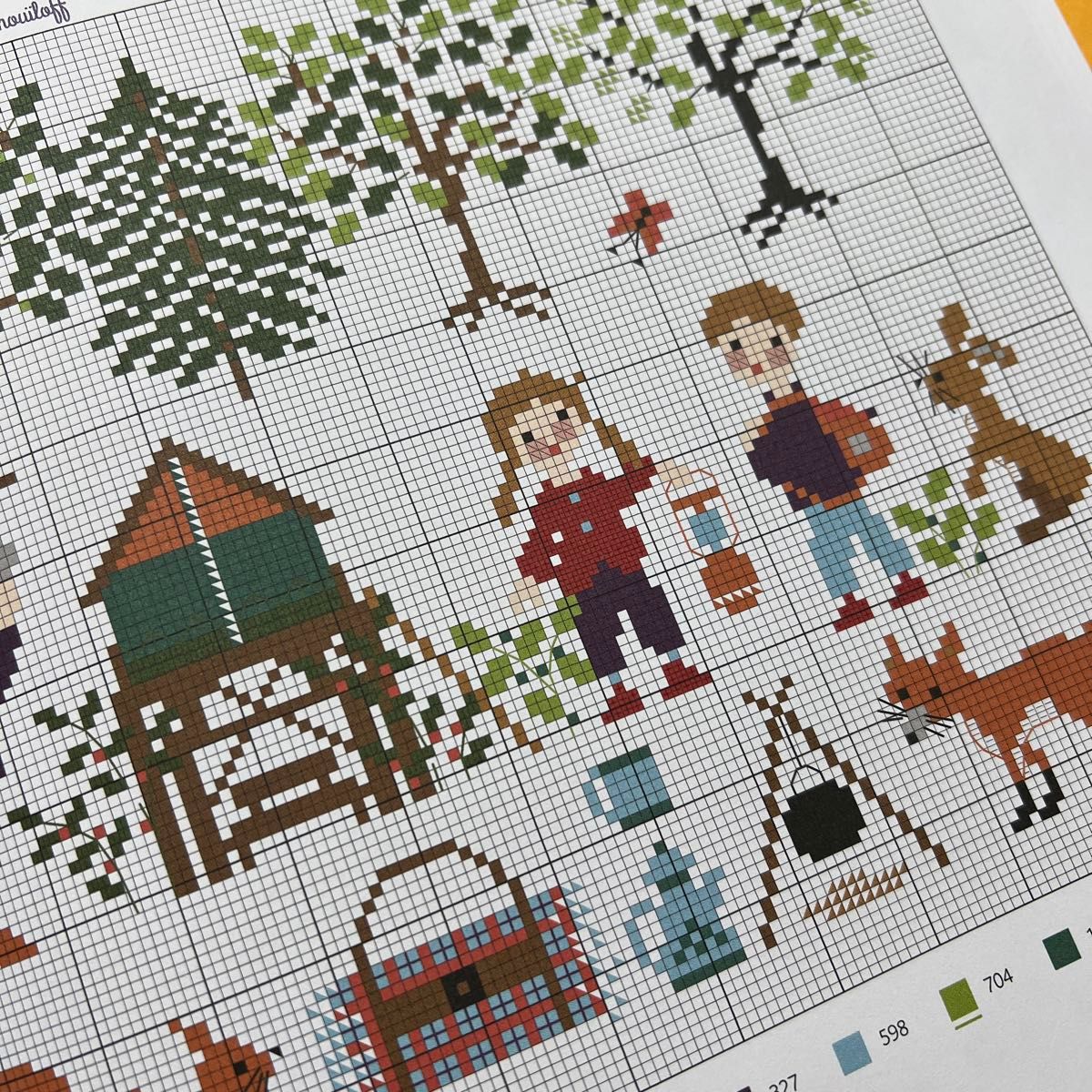 クロスステッチ洋書 Agenda point de croix 2023｜Yahoo!フリマ（旧