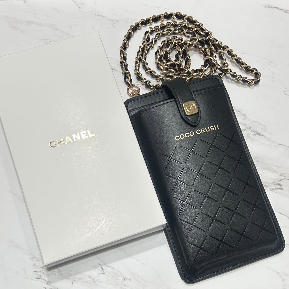 新品箱付【CHANEL】ノベルティ ココクラッシュ ポーチ ブラック