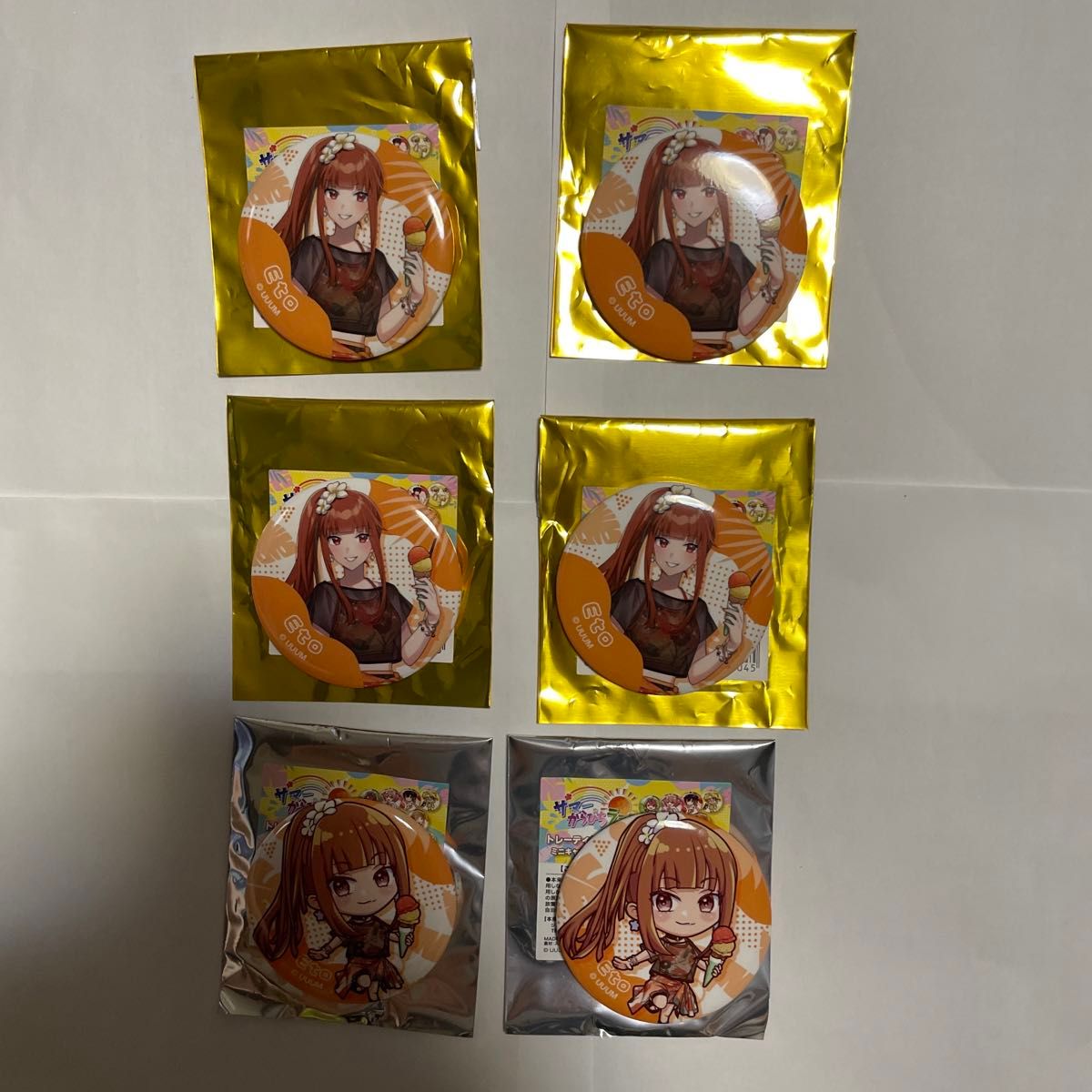 カラフルピーチ えと サマーランド 缶バッジ サマーからぴちランド