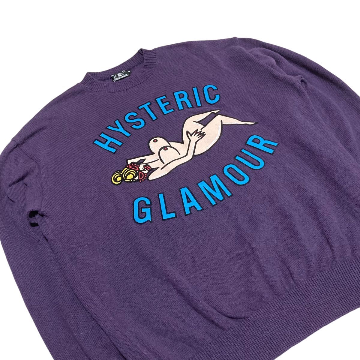 ヒステリックグラマー ニット コットン ヒスガール アーチロゴ 初期