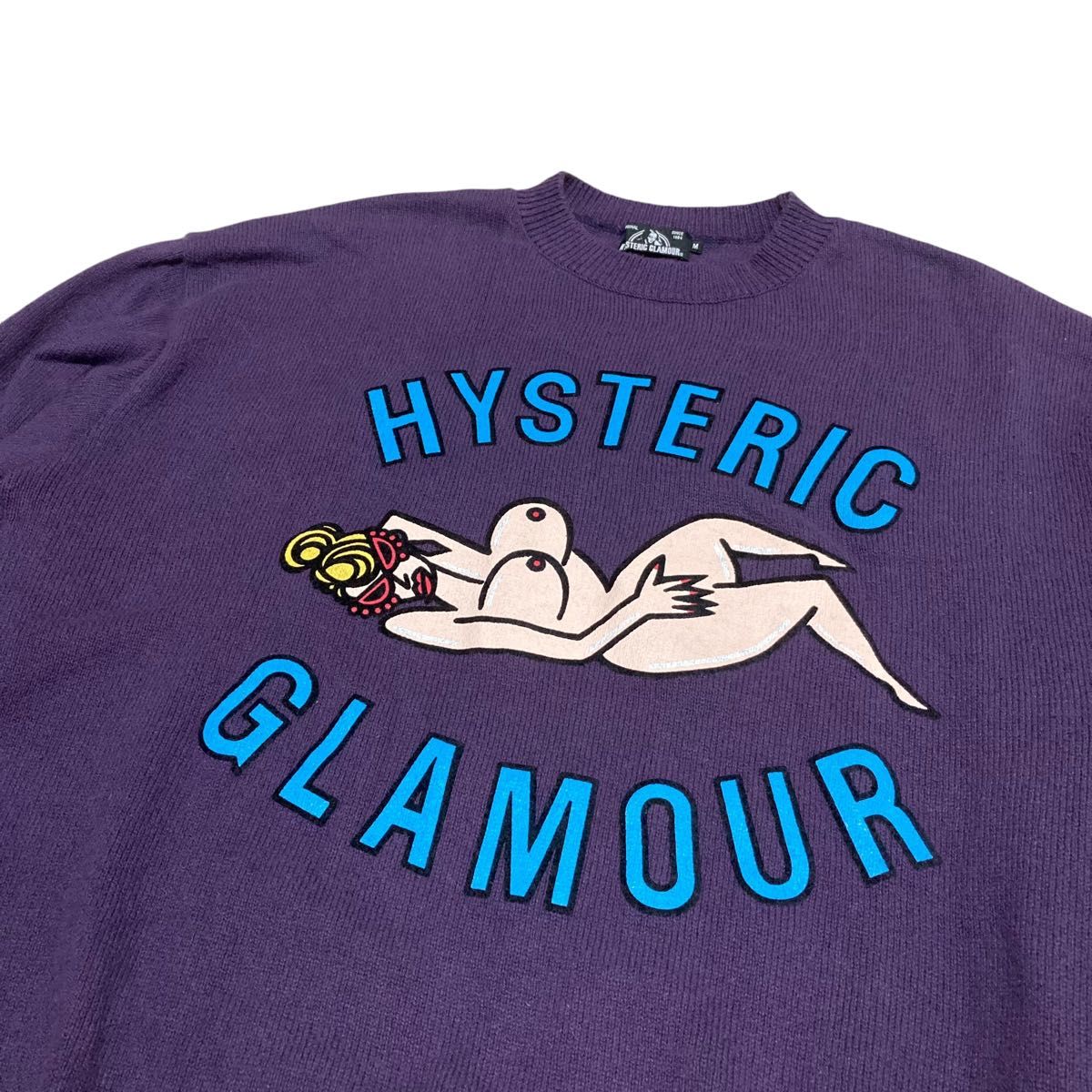 ヒステリックグラマー ニット コットン ヒスガール アーチロゴ 初期