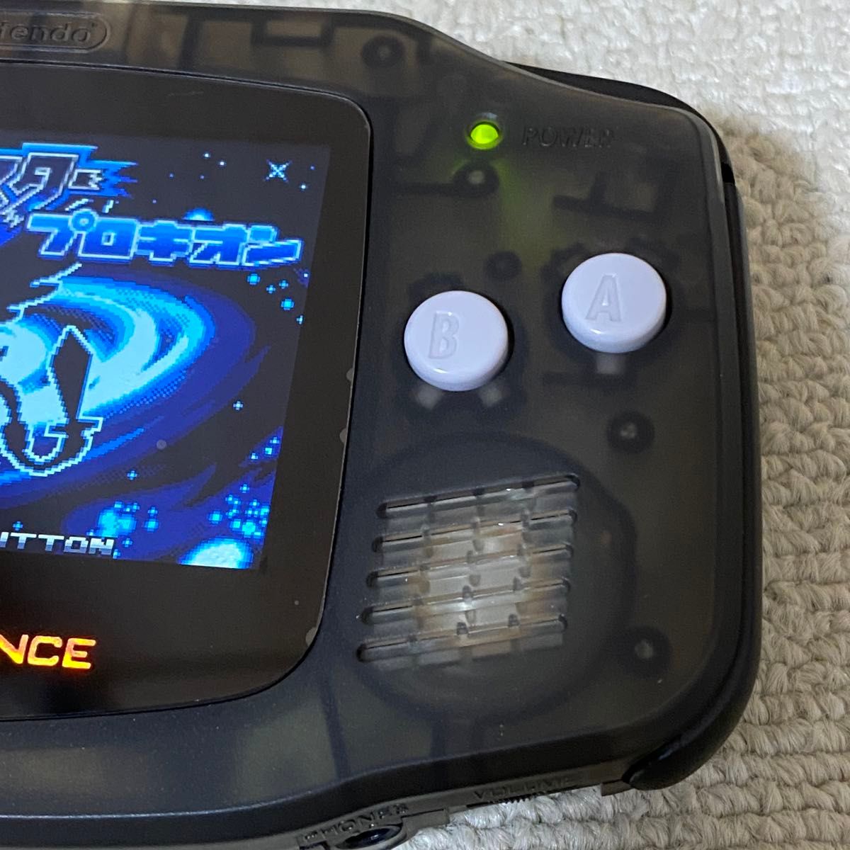 ゲームボーイアドバンス クリアブラック IPS V5 カスタム 外装&パネル