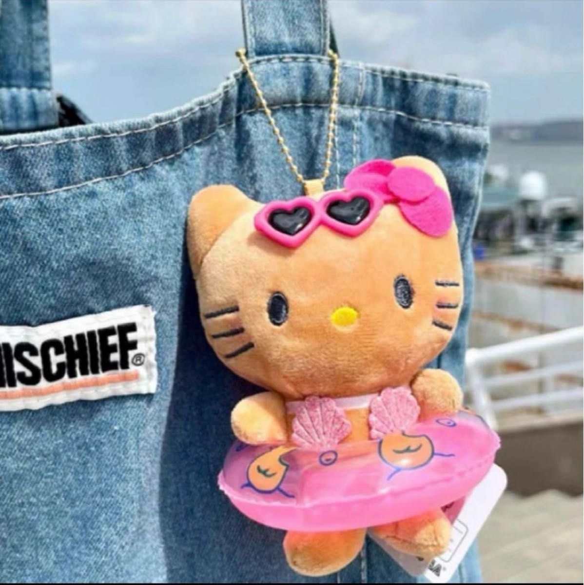 ハローキティ ガングロキティ マスコット 日焼けキティ ぬいぐるみ