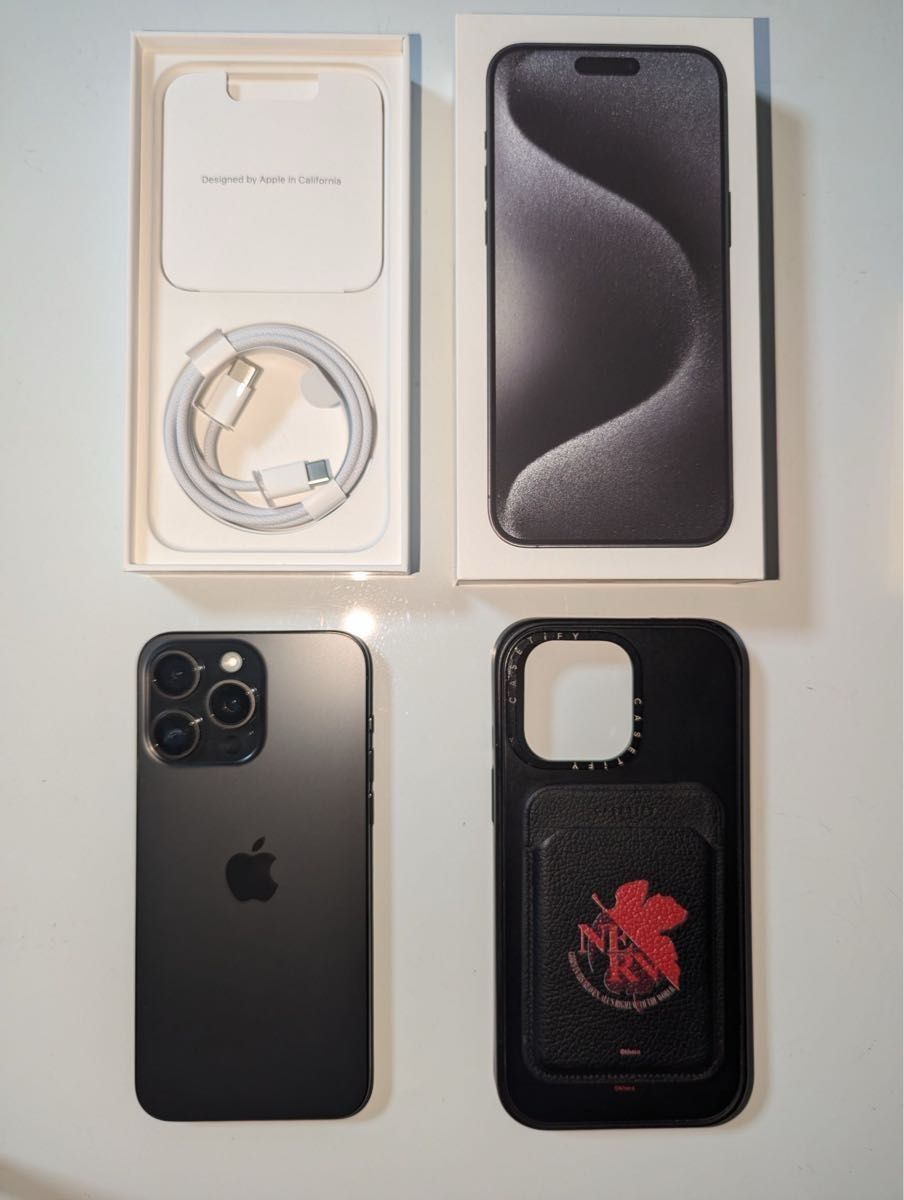 iPhone 15 Pro Max 256GB ブラックチタニウム (97％) ＋ ケース