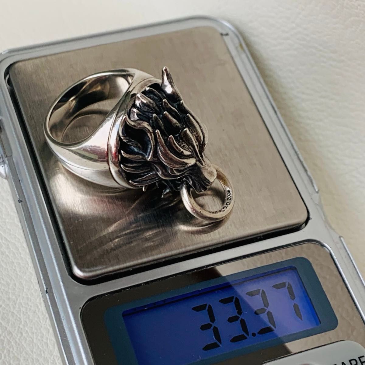 極美品 FFⅦ クラウド クラウディウルフ シルバーリング FF7