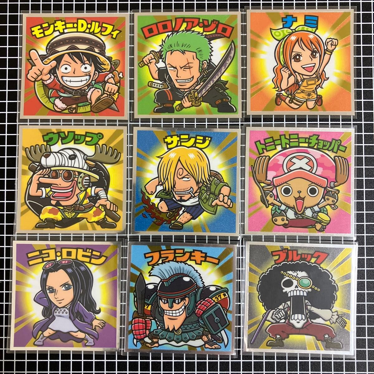 ビックリマン ワンピースマン20周年シール ルフィ ゾロ ナミ ウソップ