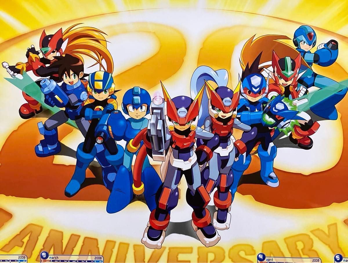 ロックマン20周年記念イベント ポスターカレンダー3種セット CAPCOM X