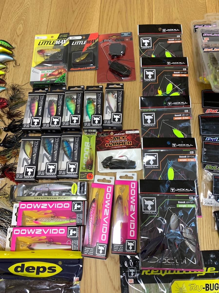 バス釣り引退セット 大量ワームセット RAID issei deps バス釣り引退