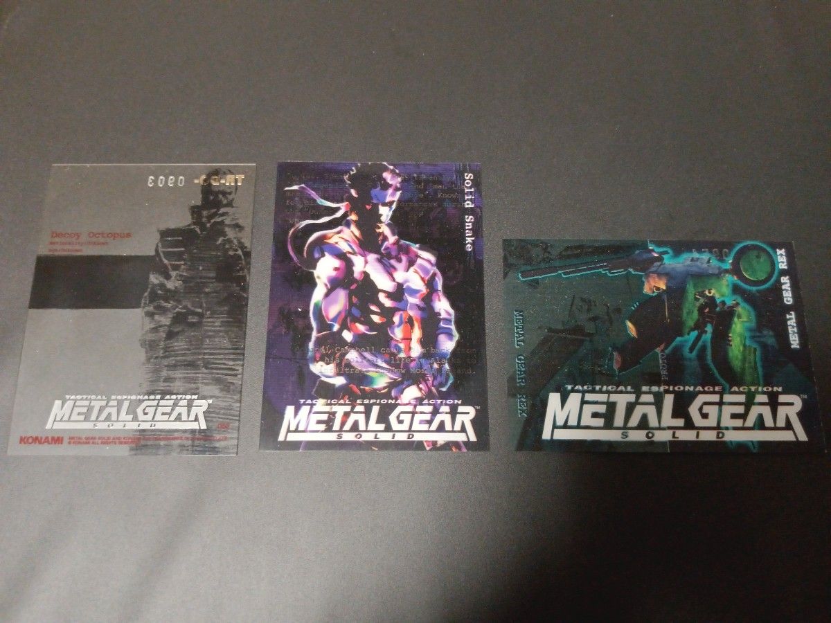MGS メタルギアソリッド トレカ トレーディングカード クリアカード