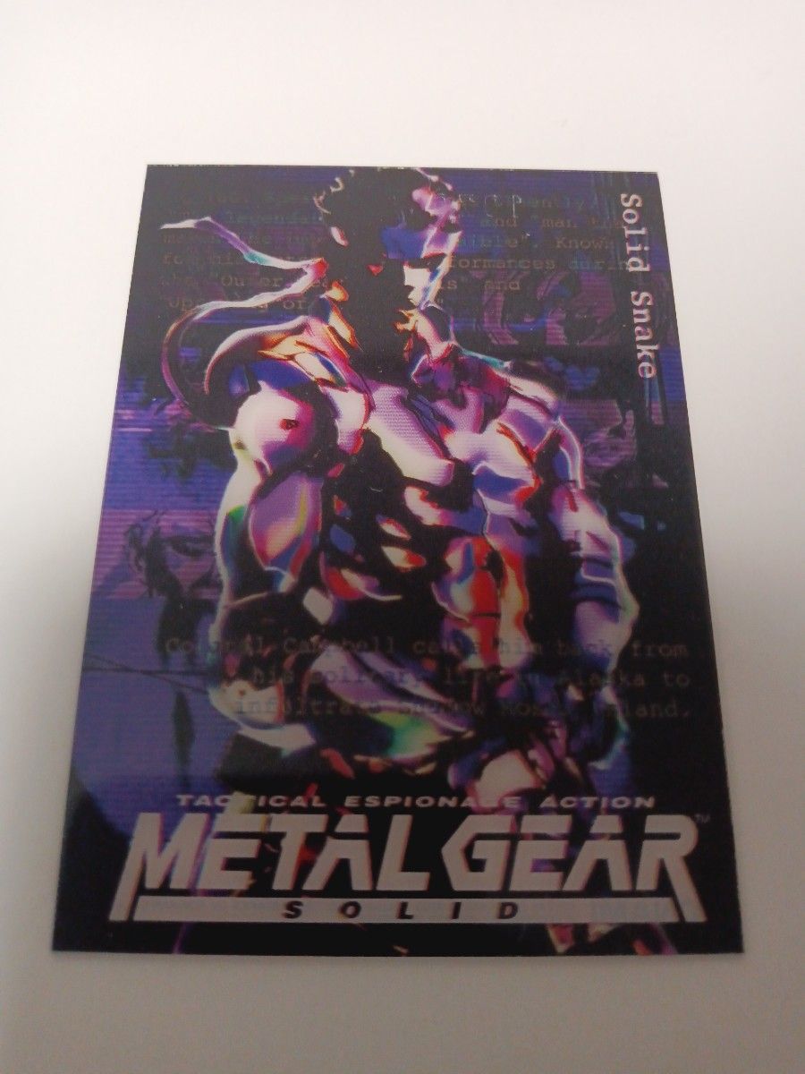 MGS メタルギアソリッド トレカ トレーディングカード クリアカード